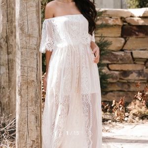 Caroline lace maxi dress